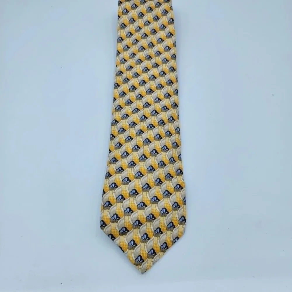 Paulo Visari Men's Silk Necktie Made in Italy Multicolor Size 56 x 3.75